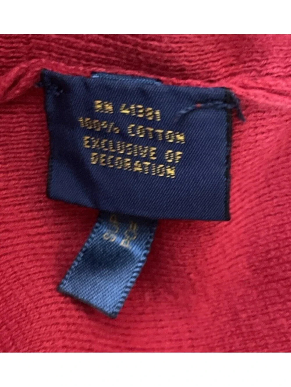 Polo Ralph Lauren Red Pima Cotton V-Neck Pullover Sweater Men's XXL Pony